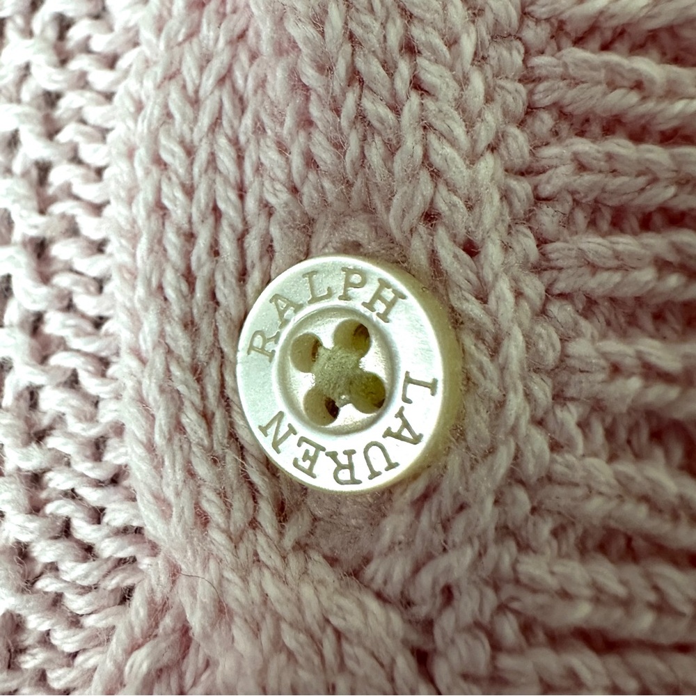 POLO RALPH LAUREN Pink Cable Knit Dress Size XL - Picture 5 of 9